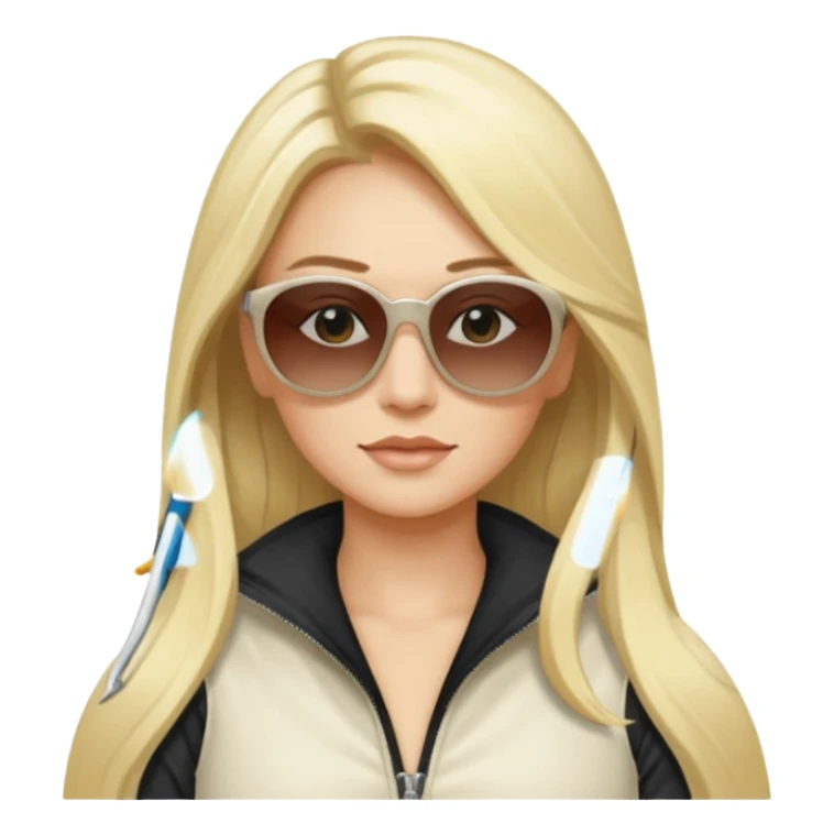 White. Rav 4 . Sexy. Female.long blond hair. Sunglasses  sticker