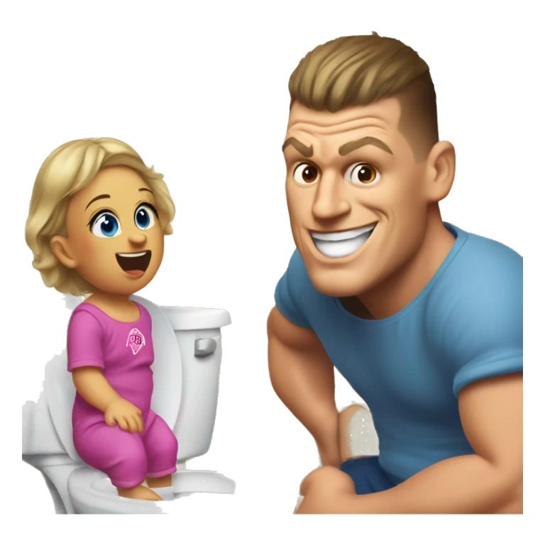 baby gronk talking to livy dunn in ohio with a grimace shake while watching skibidi toliet sticker
