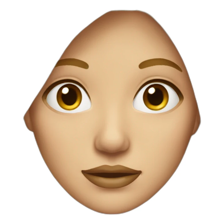 Femme blonde fronçant un sourcil sticker