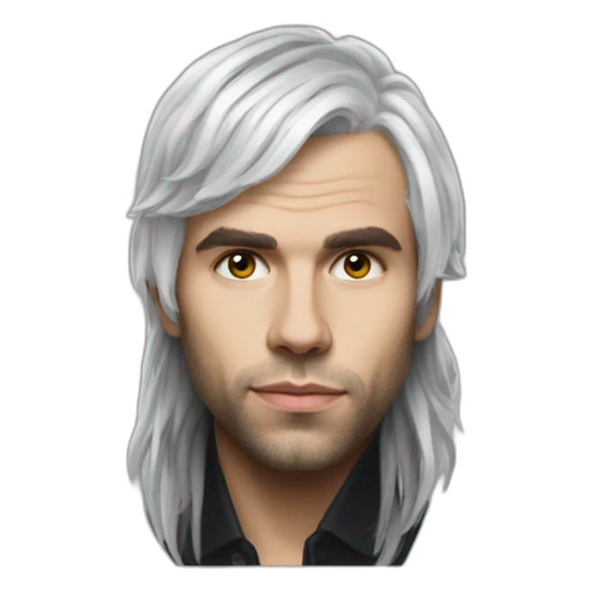 Orelsan white hairs france sticker