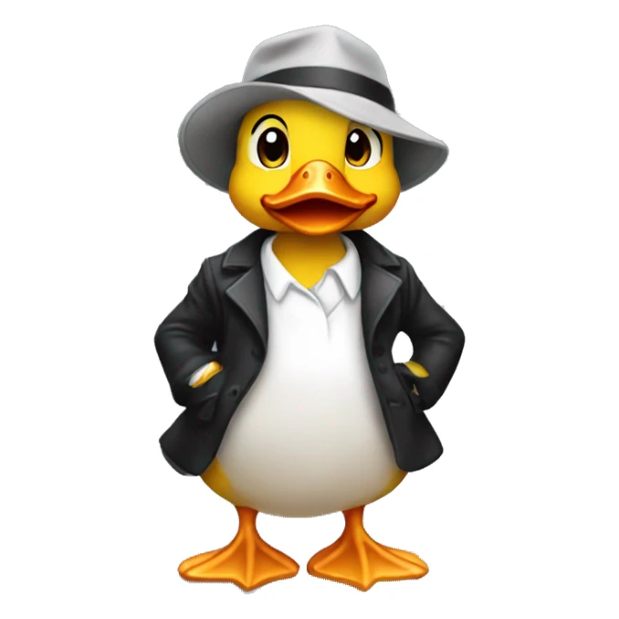 Pretty gangster duck female  sticker