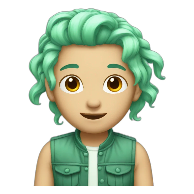 Mint hair sticker