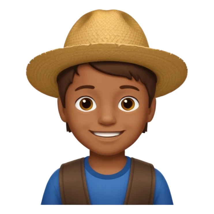 A 6 year old mexican boy with brown hair and no hat sticker