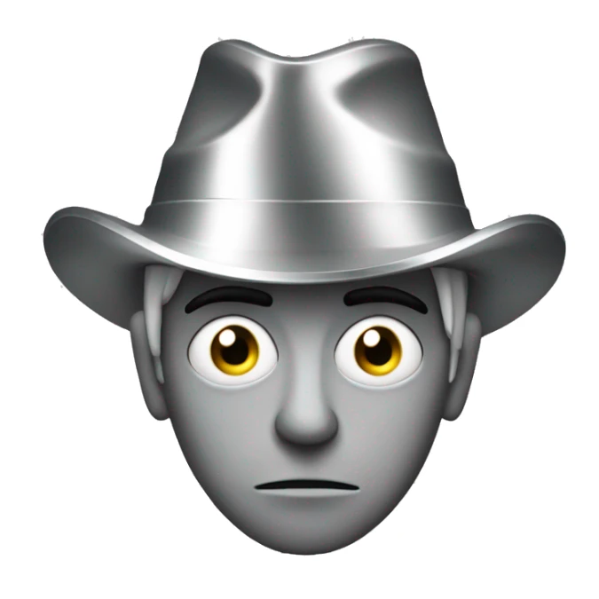 conspiracy theorist with a tinfoil hat, looking suspicious and intense sticker