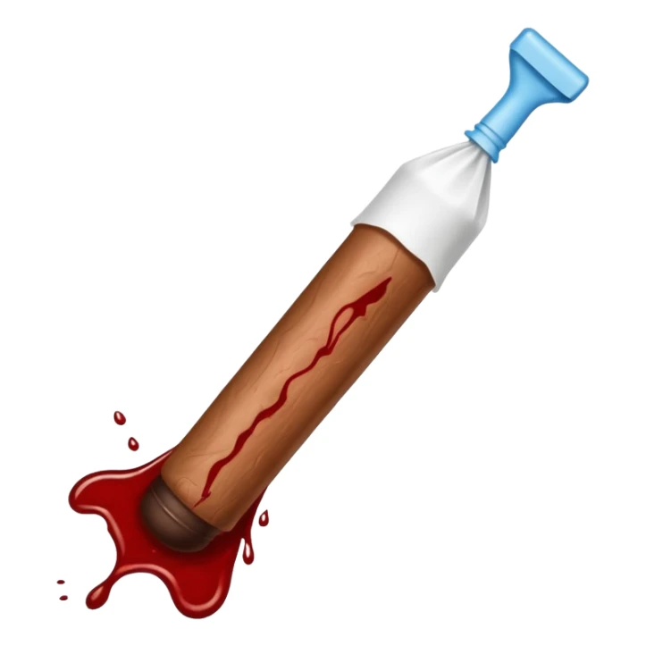 blood + tampon + poop sticker