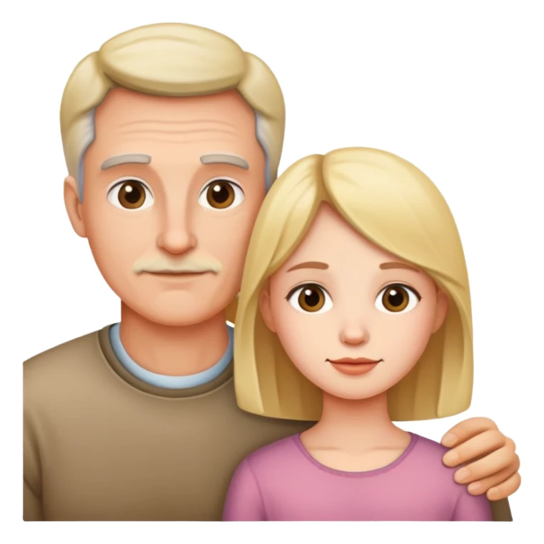 Father, mother and daughter  sticker