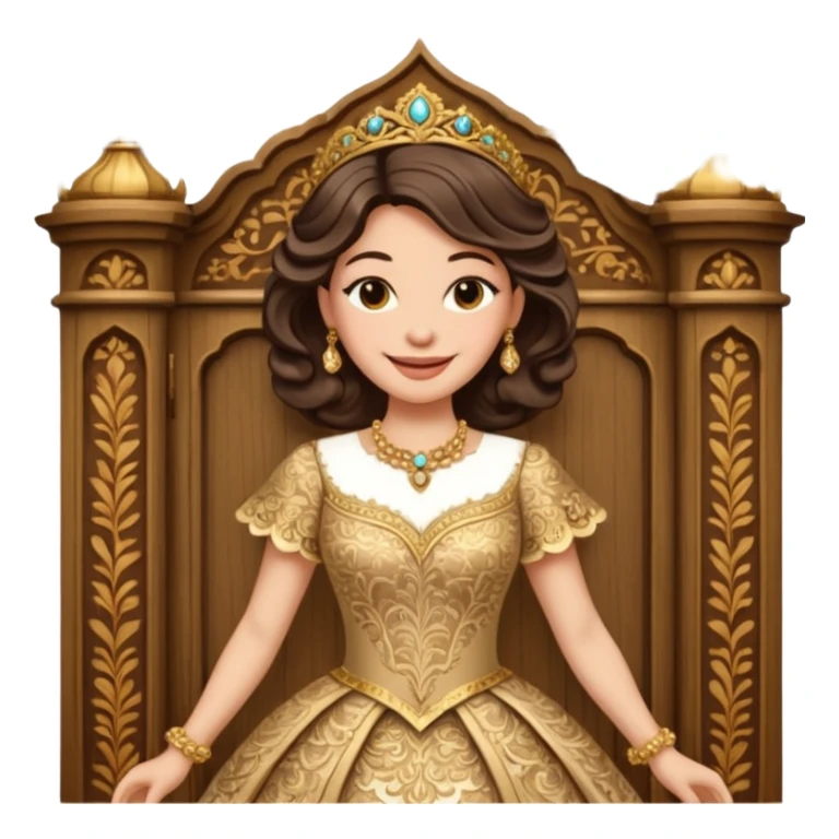 The character in Call Beauty and the Beast: Mrs. Wardrobe sticker