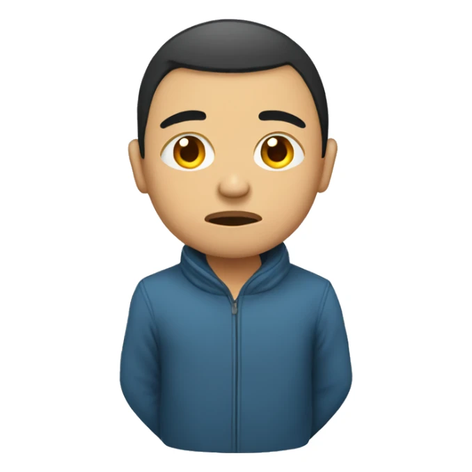 person from Uzbekistan sad sticker