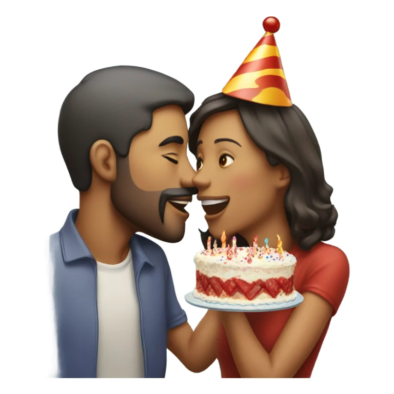  Kiss birthday  sticker