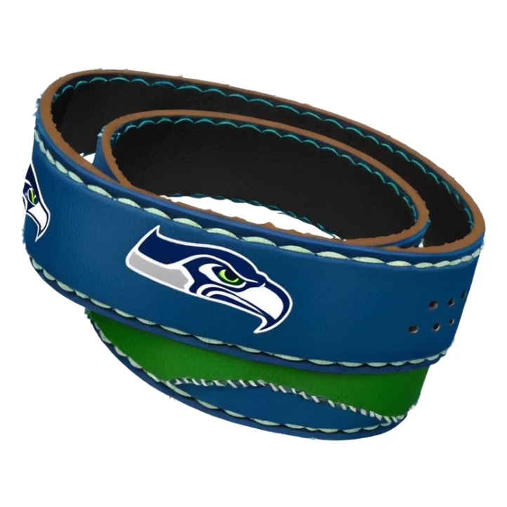 Seattle Seahawks Blue and Green Karate Belt sticker