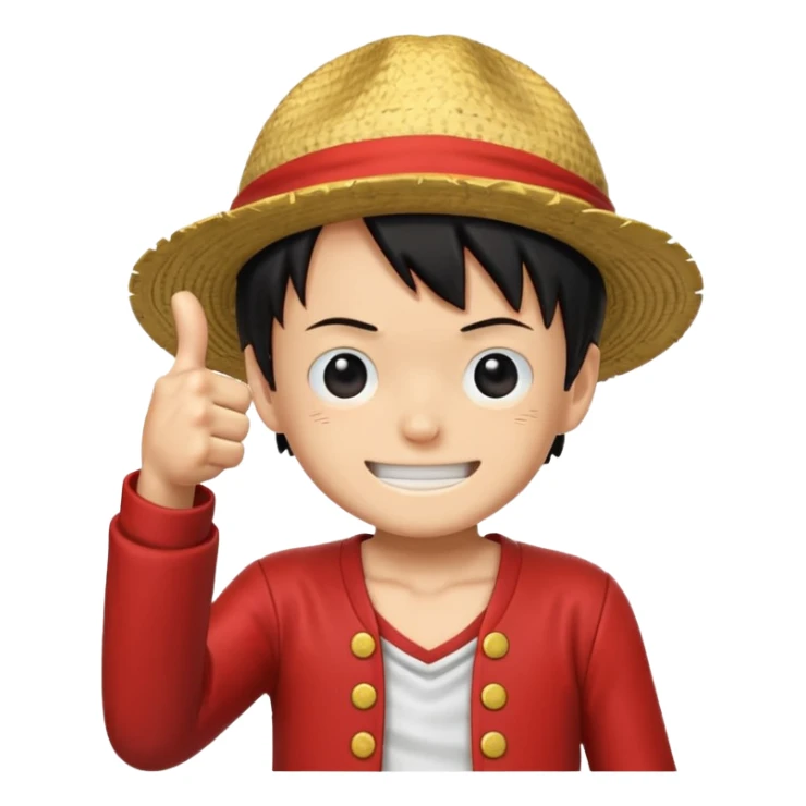 luffy giving a thumbs up in joyboy style sticker