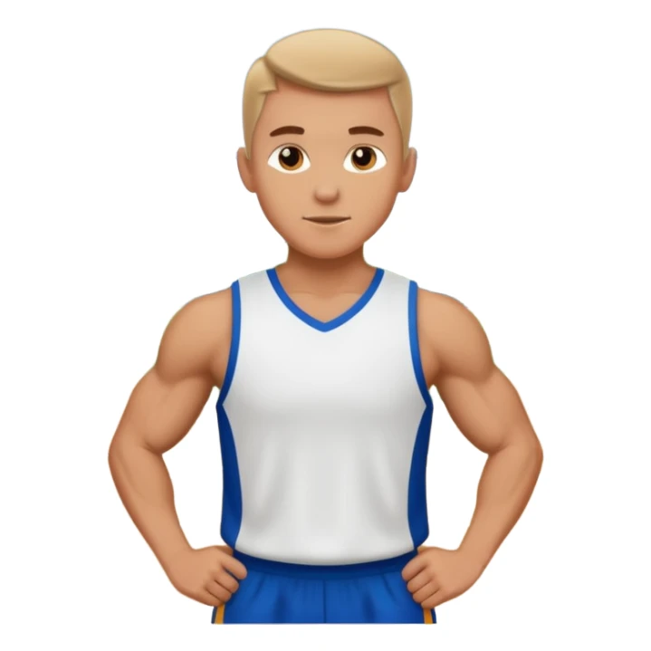 white sportsman in the playground sticker