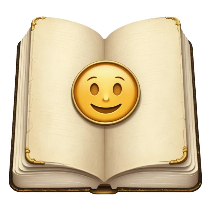 Vintage aesthetic white book sticker