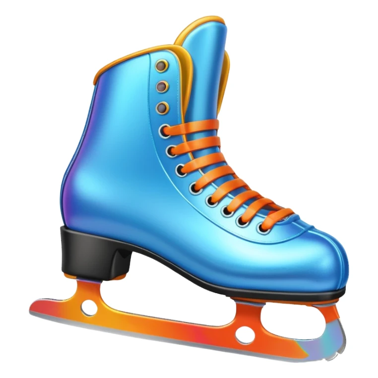 ice skates,colorful, Snow Gear,negative: character. sticker