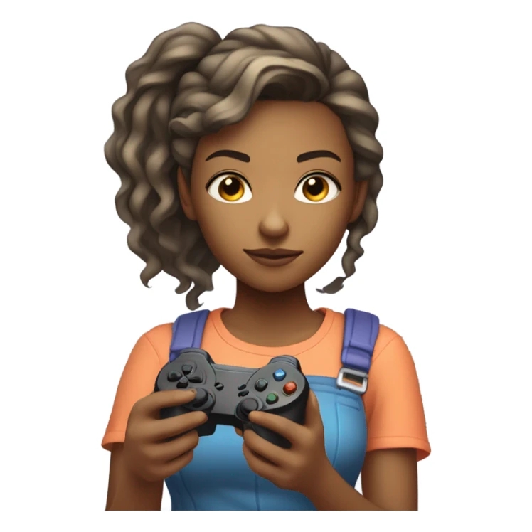 White girl gamer girl sticker