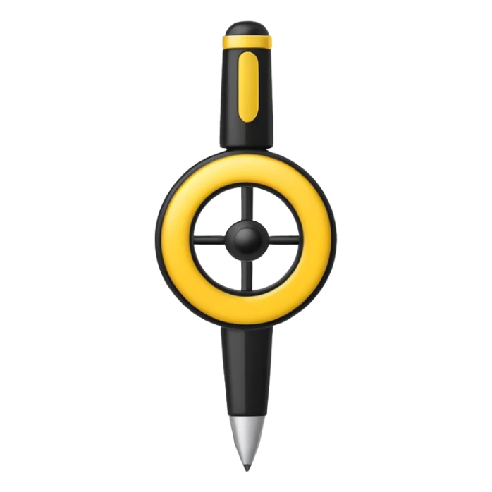 Only black colour Pen Spinner emoji sticker
