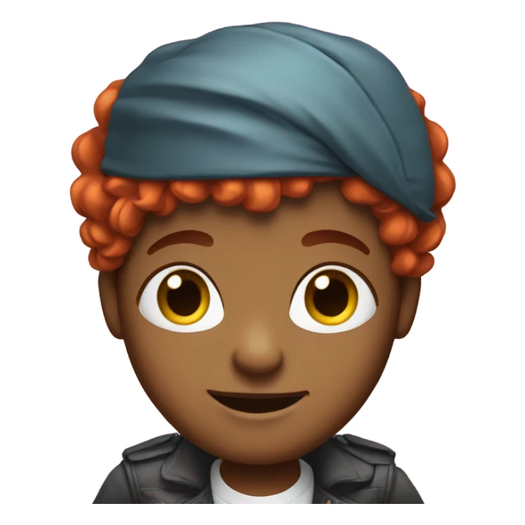 red hair baddie sticker