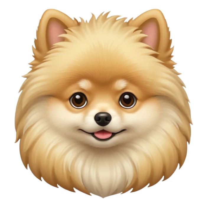 Pomeranian cream color sticker