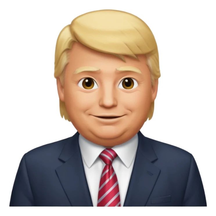 no... MAKE THESE CHANGES AT AN ISOMETRIC OVERHEAD ANGLE, WITH THE FULL FIGURE, MAKE IT MUCH MORE REALISTIC, ESPECIALLY IN THE DONALD TRUMP FACE AND HAIR, MUCH MORE ELDERLY, AND MUCH MORE OBESE, TO REFLECT HIS REALITY sticker