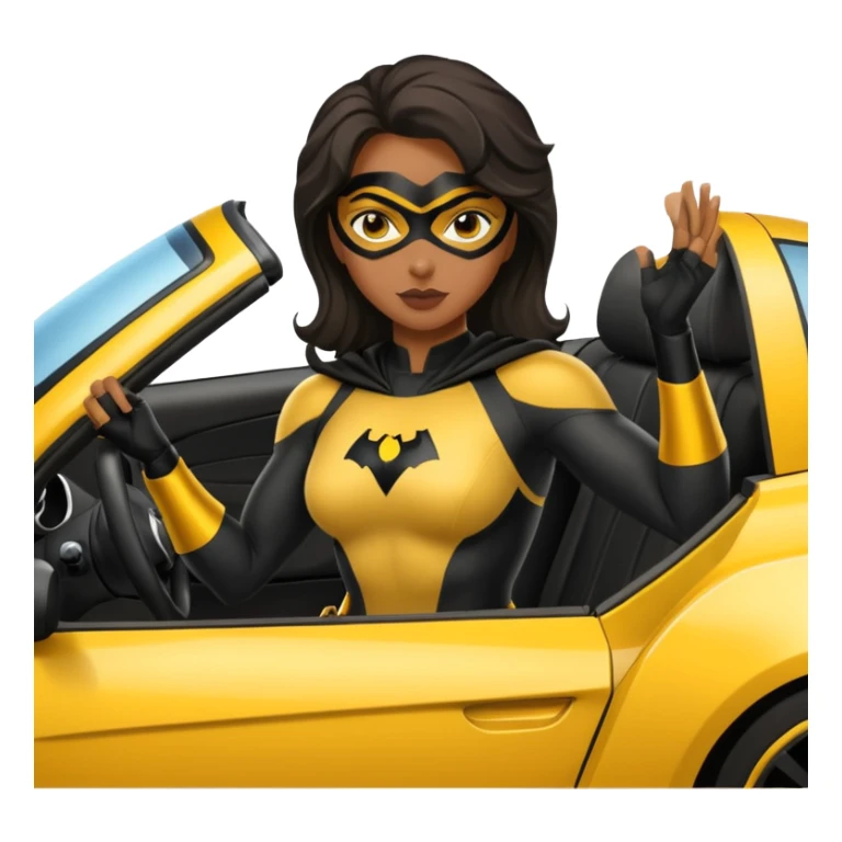 Bumblebee superhero black female’s sexy car sticker