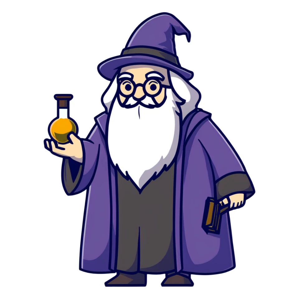 Dumbledore headmaster and Snape potions professor standing together sticker