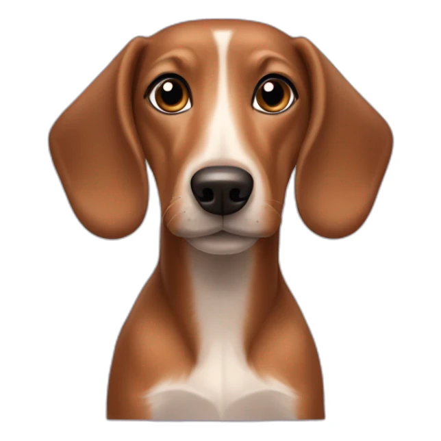 brown dachshund and terrier dog mix sticker