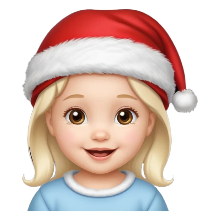christmas girl but her apperance is like baby, pretty sticker