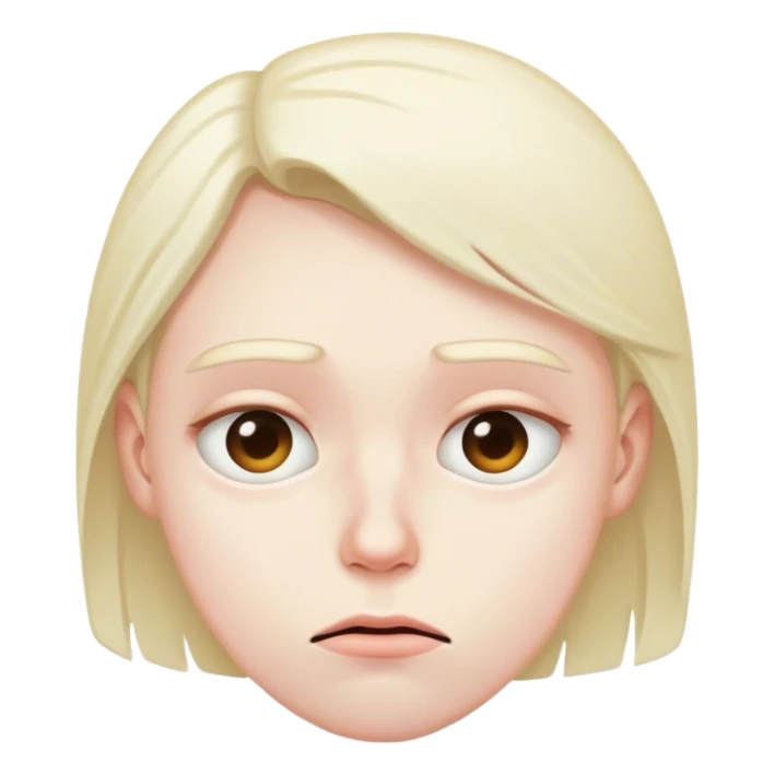 A person whose face looks like he’s apathetic, as if thinking, how annoying sticker