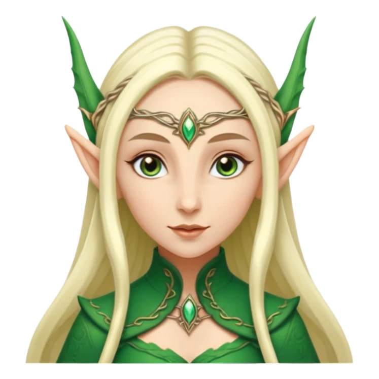 elf woman elegant ears fantasy. sticker