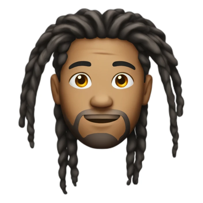 Guy with dreads on top and the sides is a fade sticker