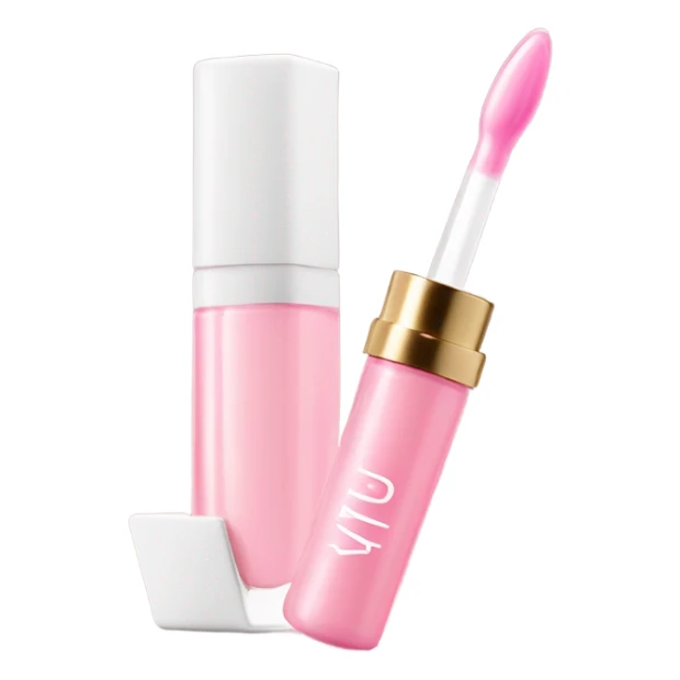 Light pink lip oil sticker