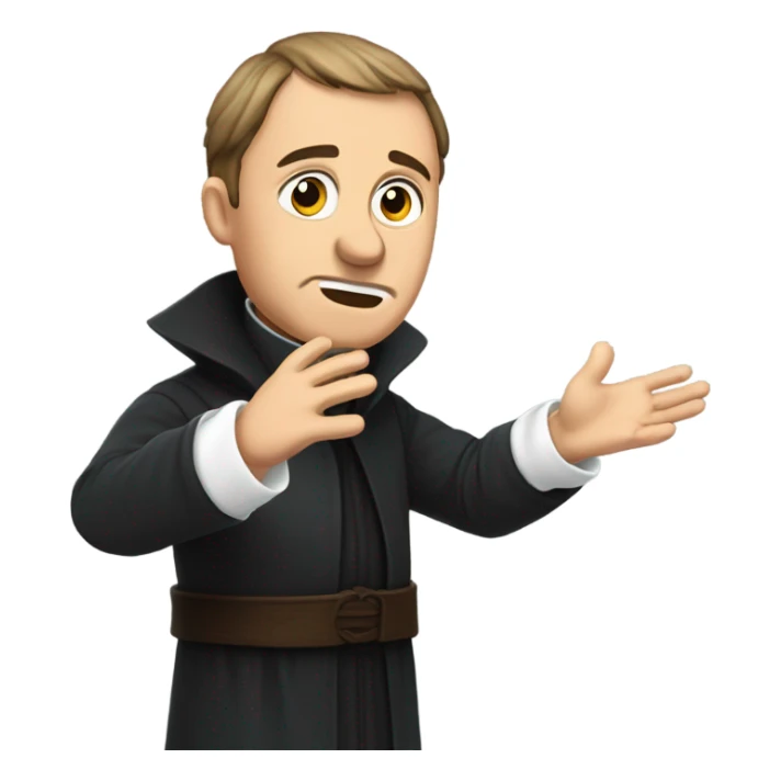 Show Martin Luther slapping his own face sticker