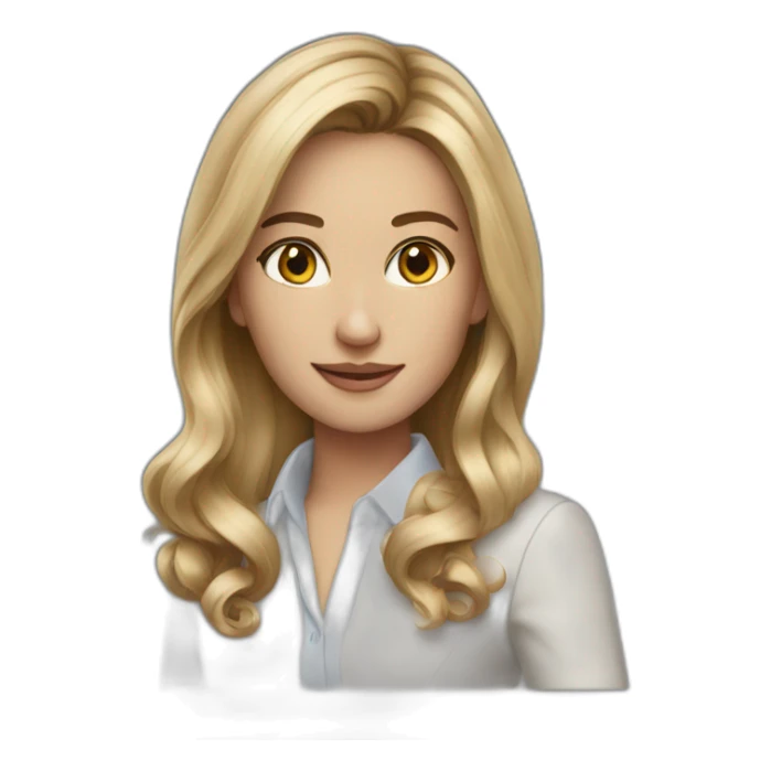 young entrepreneur darkblond hair sticker