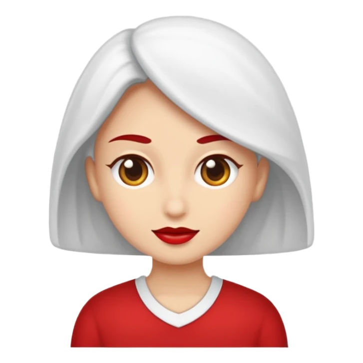 kadın kırmızı küpeli sarışın sticker