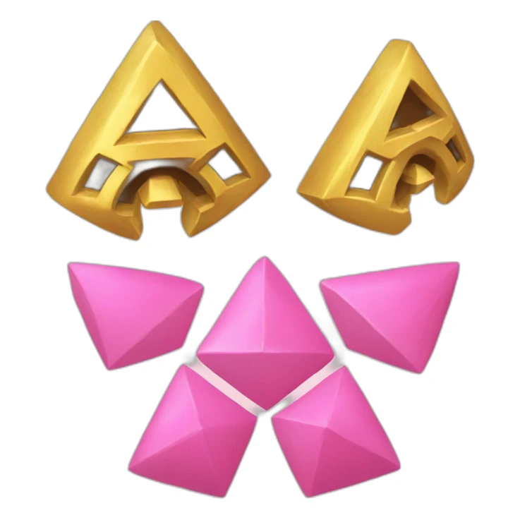 Zelda triforce pink Nintendo sticker