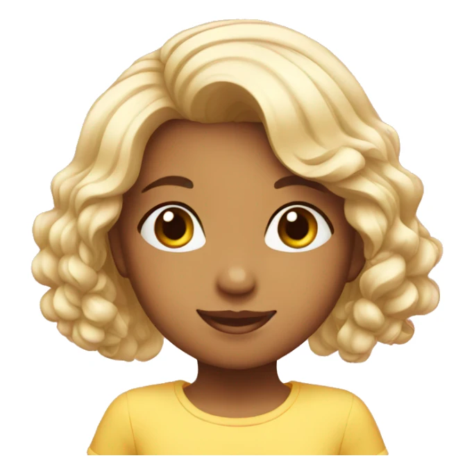 young little girl birthday sticker