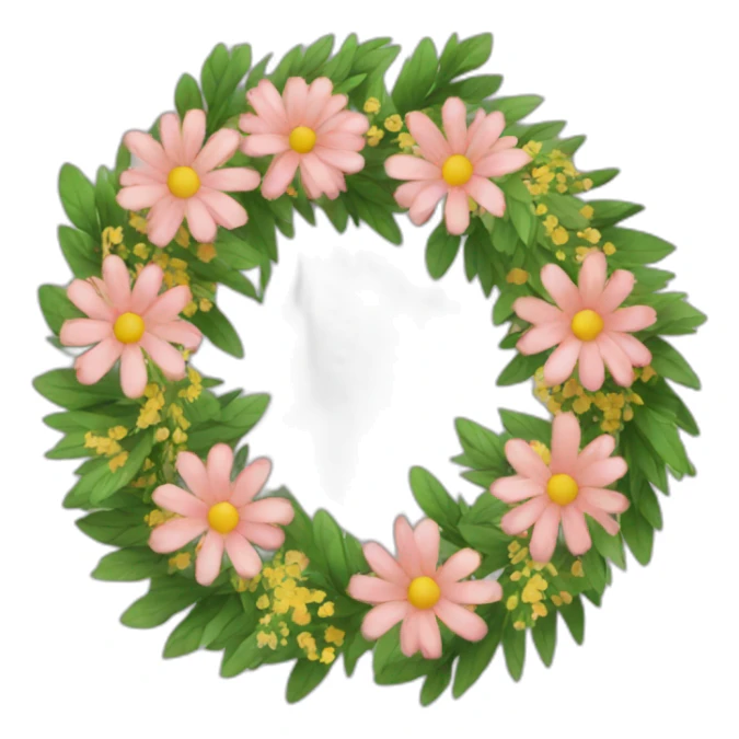 wreath of flowers sticker