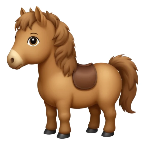 big fat british baby horse sticker