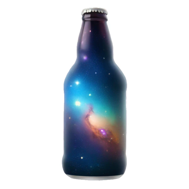 Beer full of galaxy nebula sticker