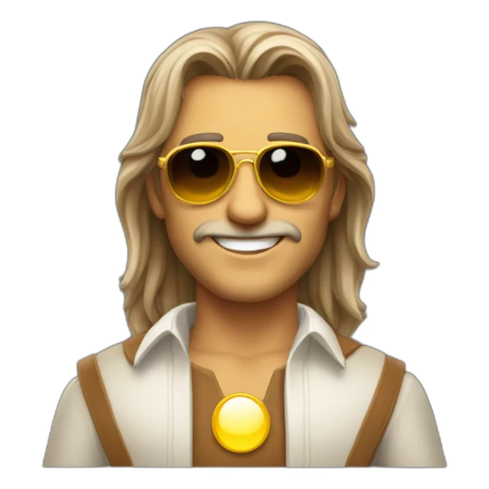 braco weimanerer smialing with sun glasess sticker