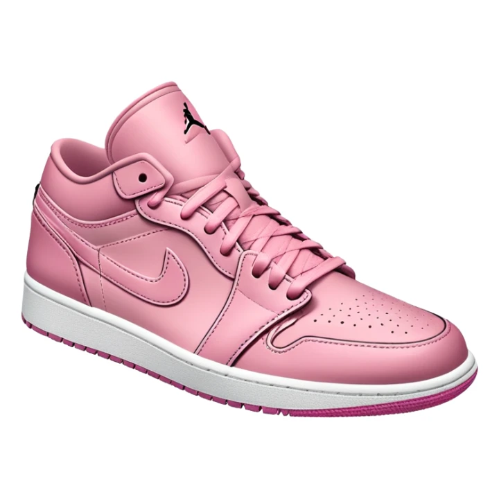ultra realistic pink jordan 1 low top sticker