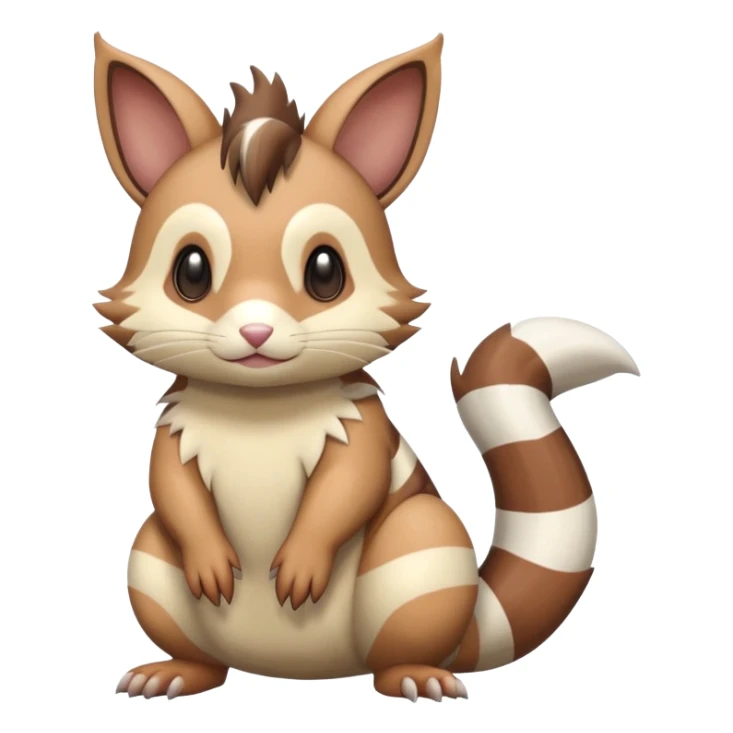 Furret-Linoone-Hybrid (Full body) sticker