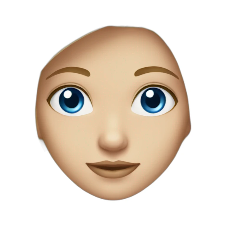 Blonde blue eyed girl sticker