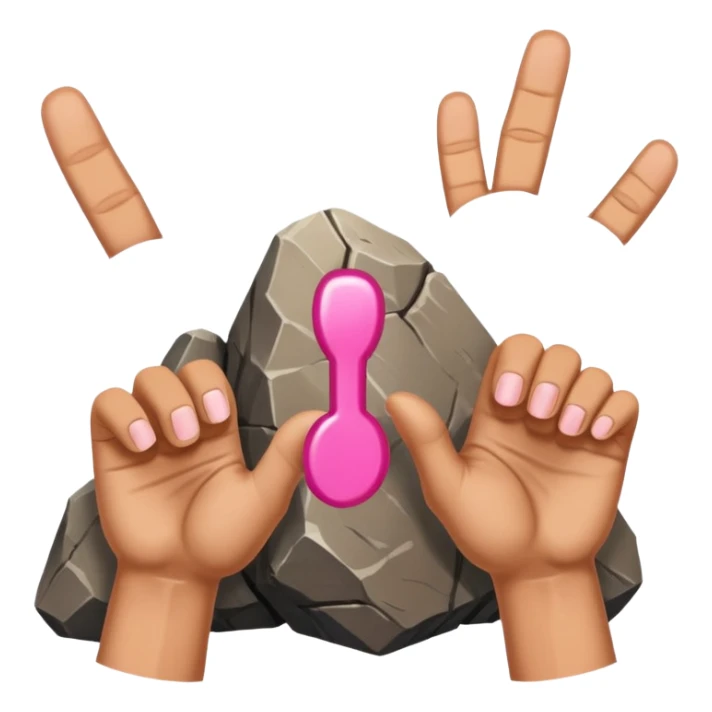 😝this emoji and 🤘🏻this one but turn the hand oposite and make it toogether sticker