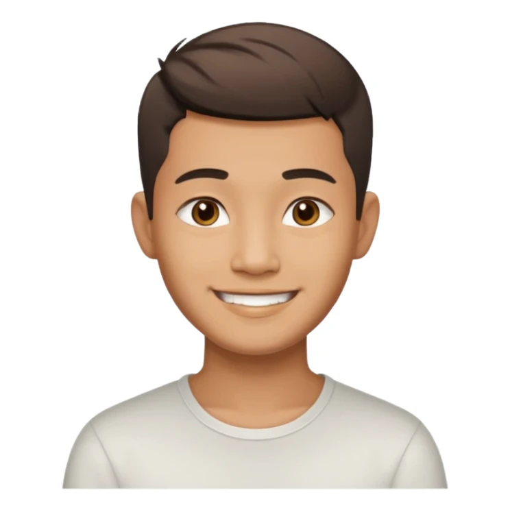 Thai man at fade hair cut 25 years old sticker