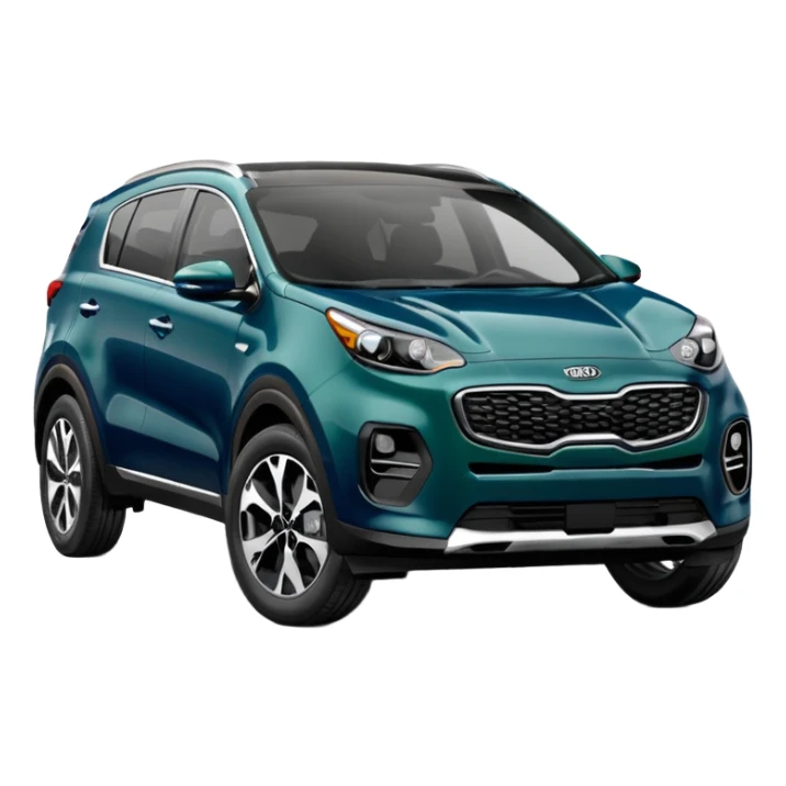Kia Sportage 2021 darkest blue-green sticker