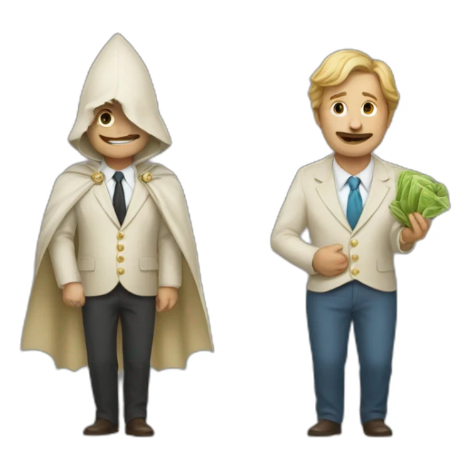 Un chauve et un riche sticker