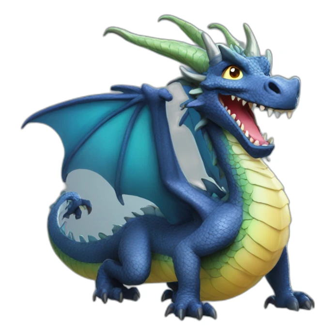Fantastic dragon sticker