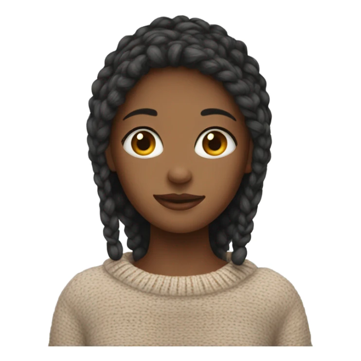 Girl in a Cozy sweater  sticker