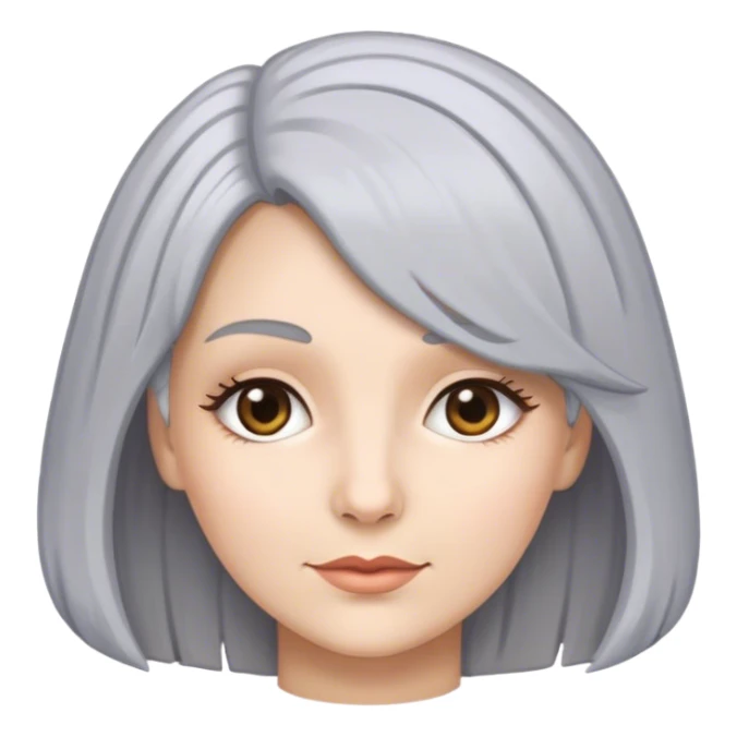 Woman with gray powdered wig sticker